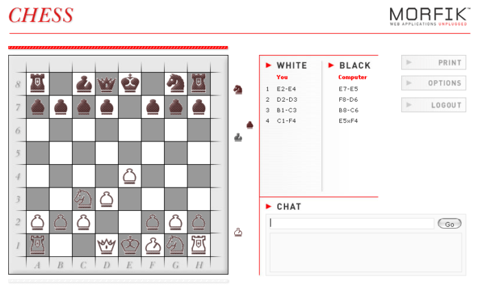 Javascript chess engine