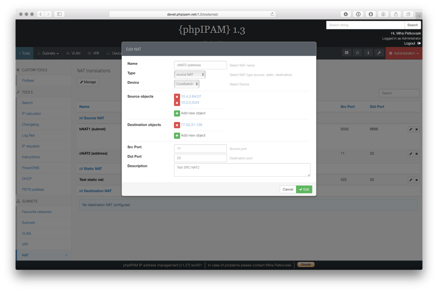 phpIPAM, Open Source IP Address Management Solution - PHP Magazine Network